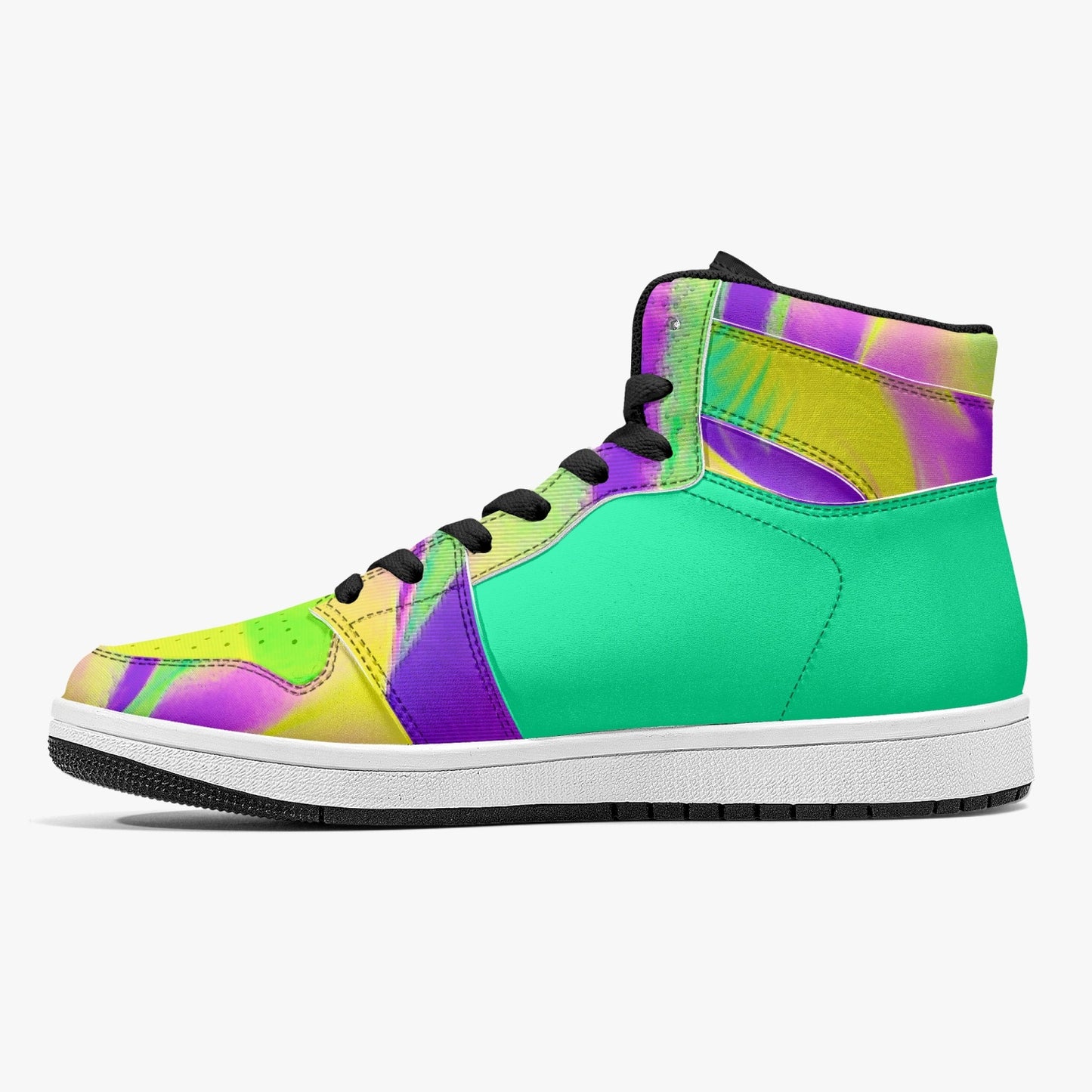 Almost Green - Macr.in (High-Top Leather Sneakers)