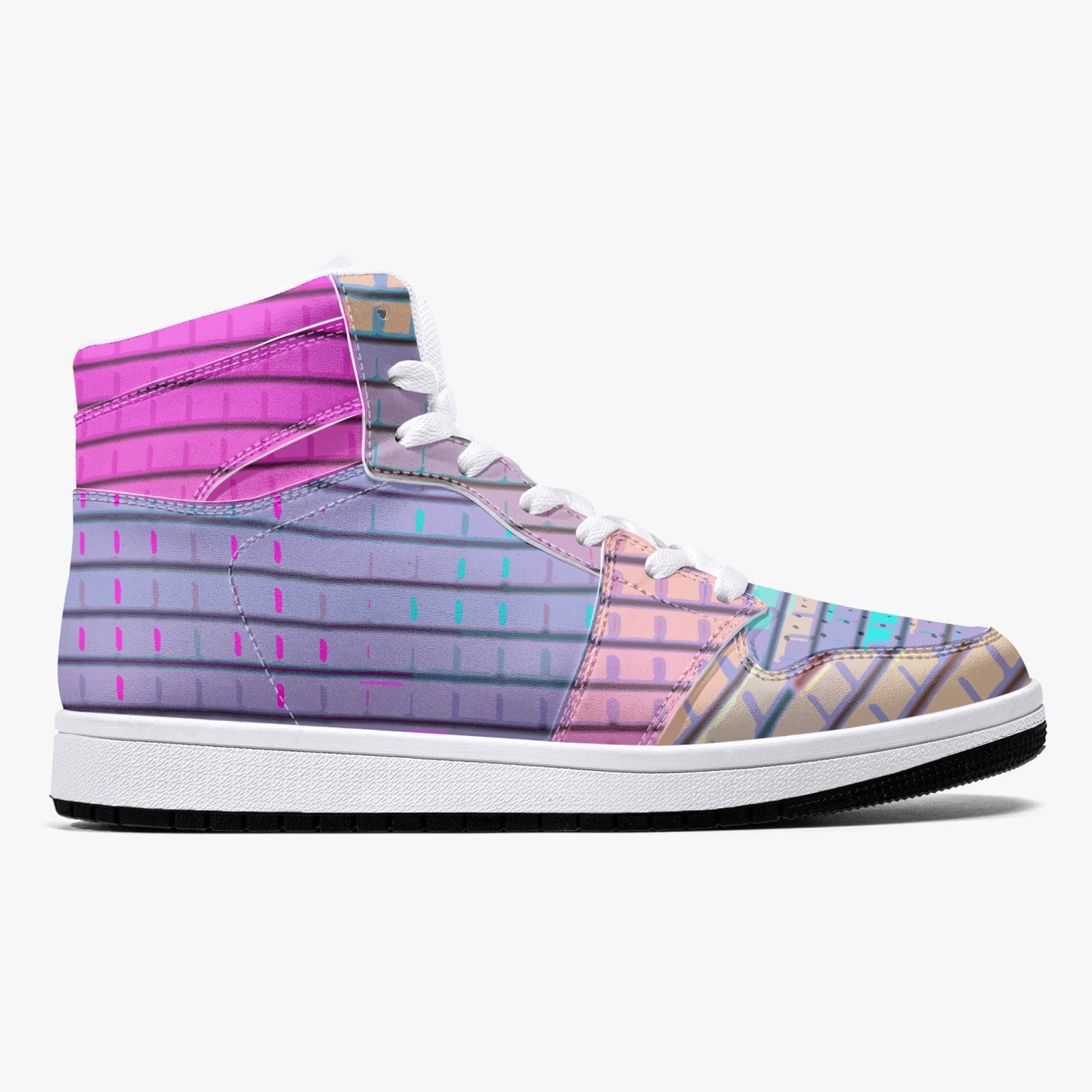 Almost Pink - Macr.in (High-Top Leather Sneakers)